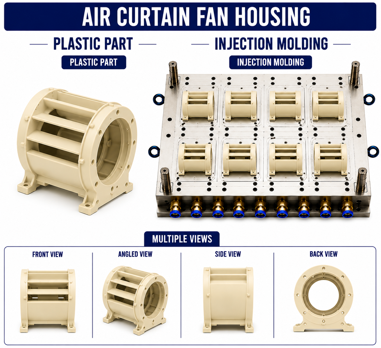 Air Curtain Plastic Fan Housing Mould and Moulding Service
